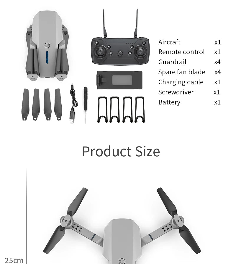 4K HD Drones Fixed Folding Dual Camera UAV with Remote Control