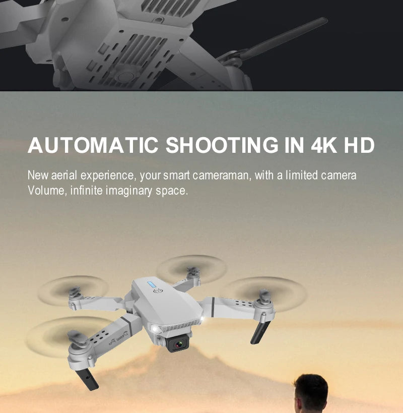 4K HD Drones Fixed Folding Dual Camera UAV with Remote Control