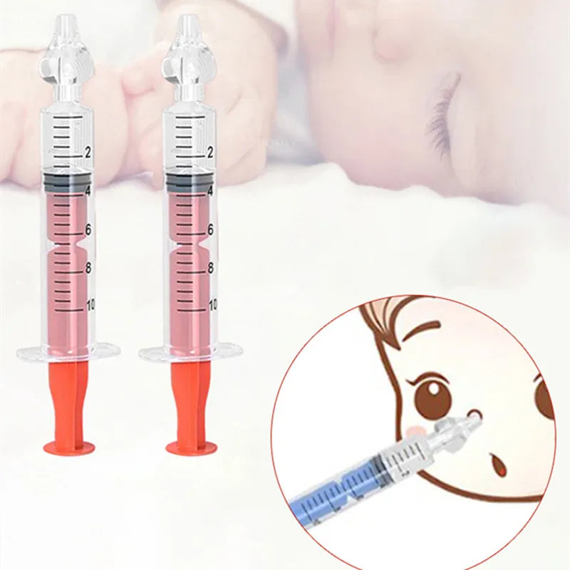 Needle Tube Baby Nasal Aspirator Syringe Baby Nose Cleaner Kids Rhinitis Nasal Washer Reusable Nasal Irrigator Washing for Child