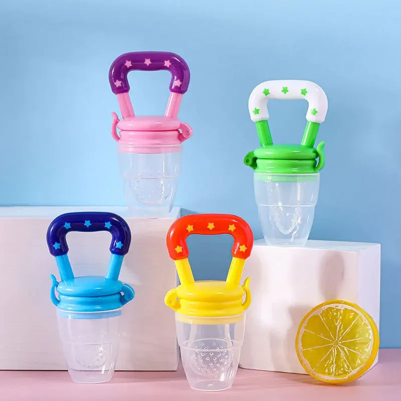 Baby Food Feeding Spoon Juice Extractor Chewing Fruit Vegetable Bite Eat Auxiliary Silicone Safe Babies Tableware Infant Bottles