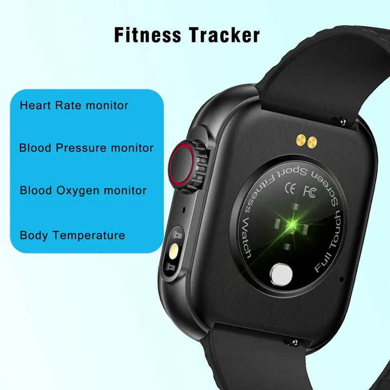 SENBONO Smart Watch / Lanterna LED 100+ Modos Esportivos Rastreador de Fitness Temperatura Corporal Tela de 2,01”