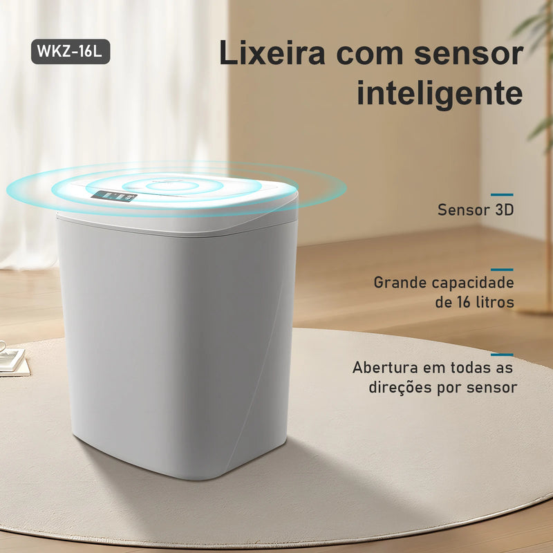 Auto Sensor bin, bathroom bin, smart bin, kitchen bin, automatic toilet bin, Brazil