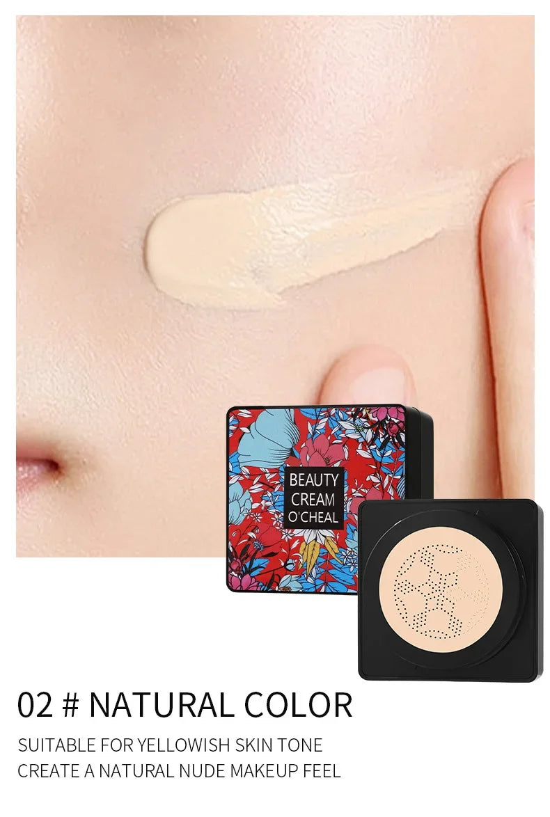 Magic Foundation Mushroom Head Air Cushion CC Cream Waterproof Brighten Foundation Cream Women Base Makeup Face Korean Cosmetics