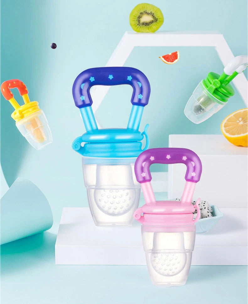 Baby Food Feeding Spoon Juice Extractor Chewing Fruit Vegetable Bite Eat Auxiliary Silicone Safe Babies Tableware Infant Bottles