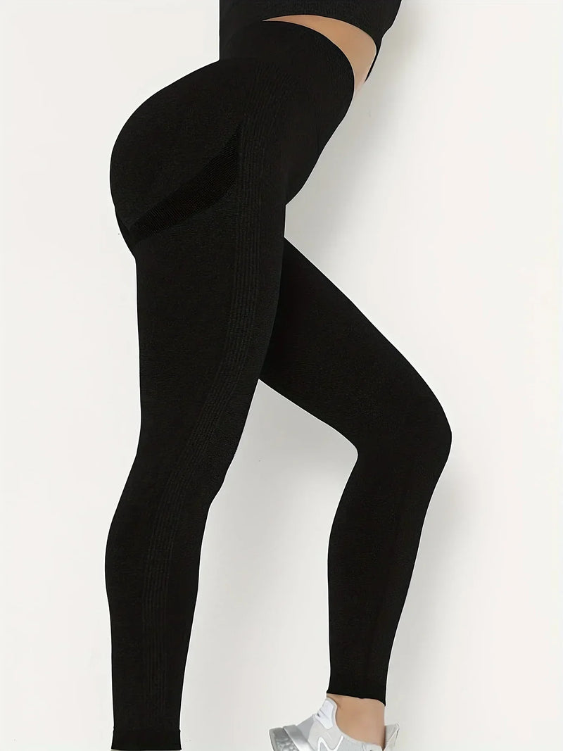 Calças leggings de treino de levantamento de bumbum sem costura para mulheres.