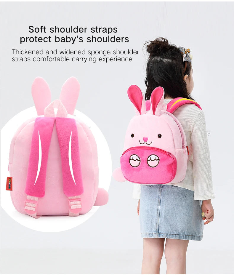 Cartoon cute plush backpack animal backpack boy girl school backpack outing leisure bag