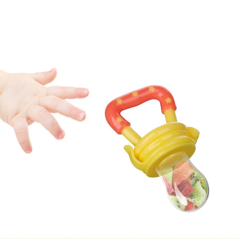 Baby Food Feeding Spoon Juice Extractor Chewing Fruit Vegetable Bite Eat Auxiliary Silicone Safe Babies Tableware Infant Bottles