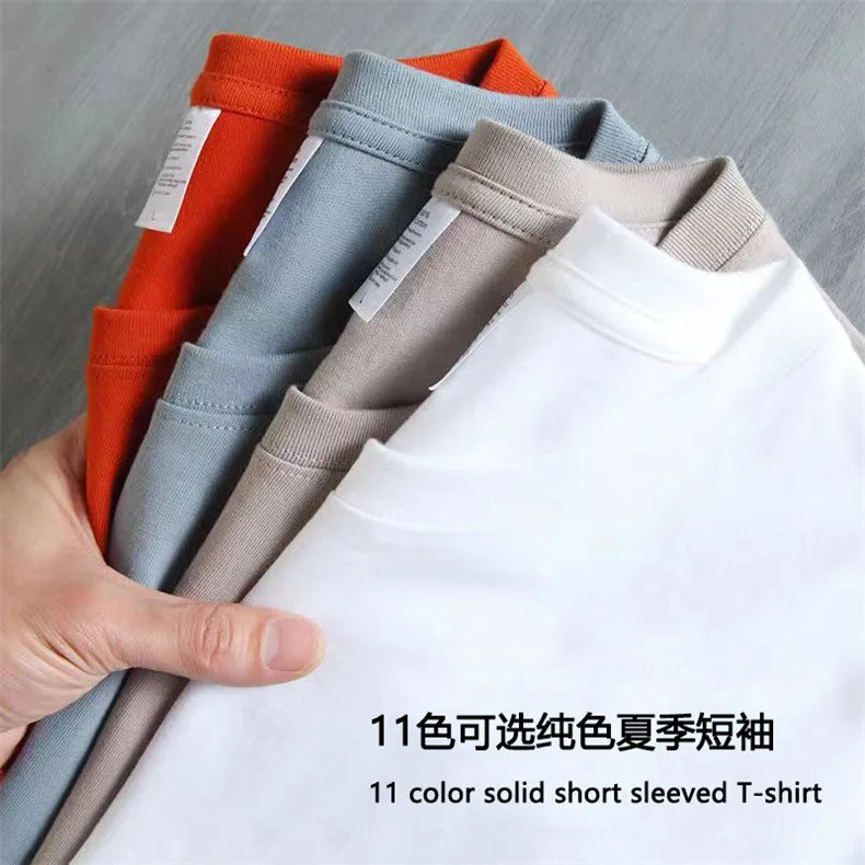 Good Quality T-Shirts Men Summer Sale Cotton Male Tshirt Women Short Sleeves Tee Shirt Boys Basic Plain Tops Girl Oversize 5XL