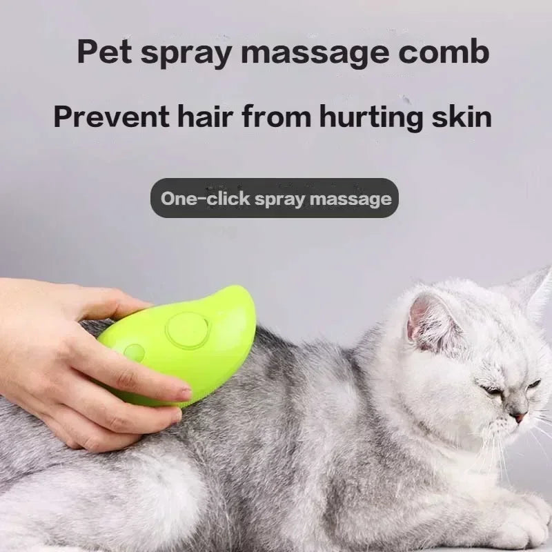 Cat Steam Brush Steamy Dog Brush 3 in 1 Electric Spray Cat Hair Brushes for Massage Pet Grooming Comb Hair Removal Combs