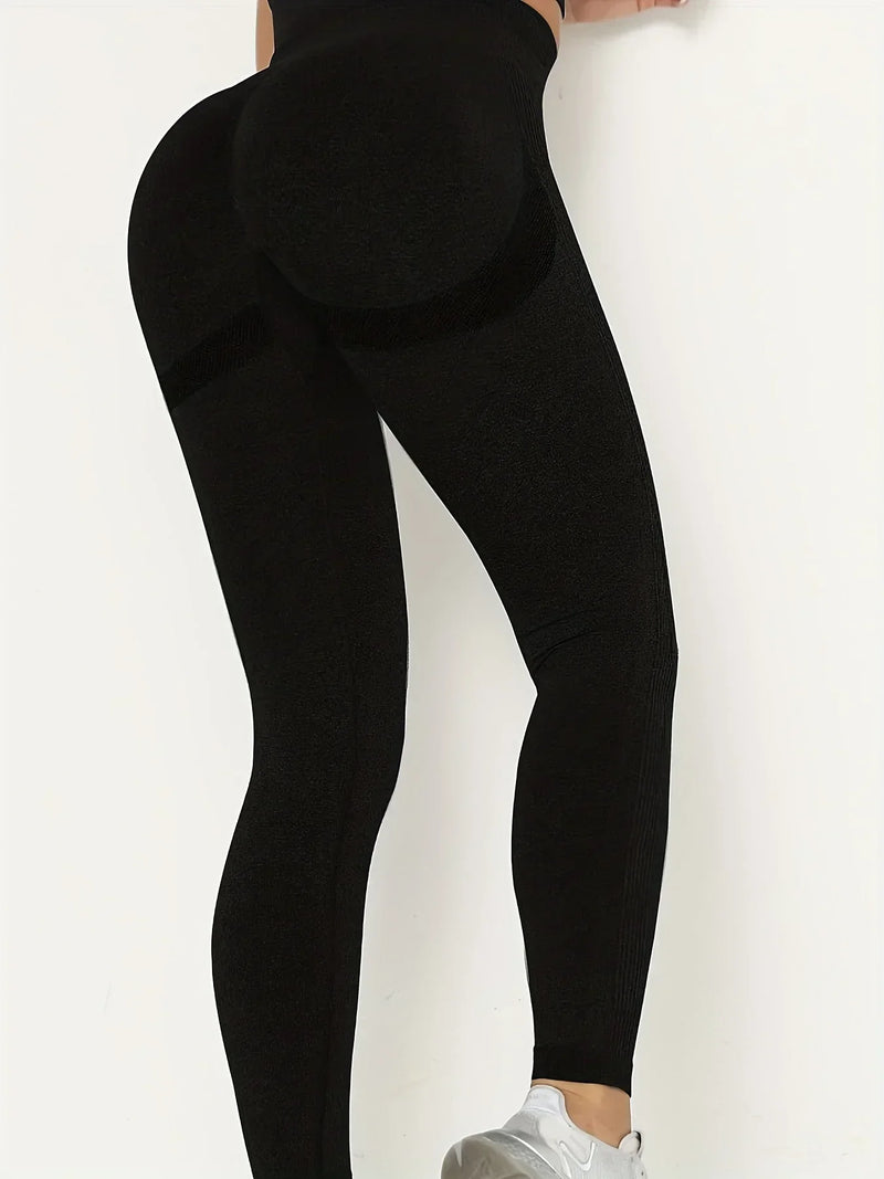 Calças leggings de treino de levantamento de bumbum sem costura para mulheres.