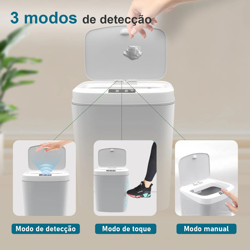 Auto Sensor bin, bathroom bin, smart bin, kitchen bin, automatic toilet bin, Brazil