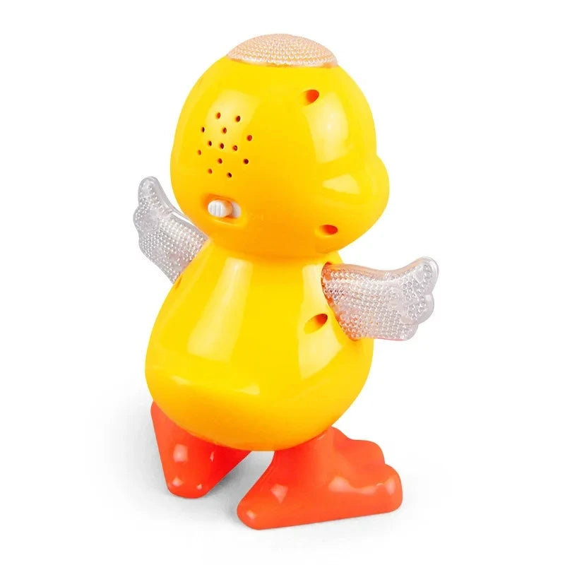 Electric Dancing Duck Funny Blink Eyes Flashing Light Shake The Body Cute Musical Cartoon Animal Educational Toy Children Gift