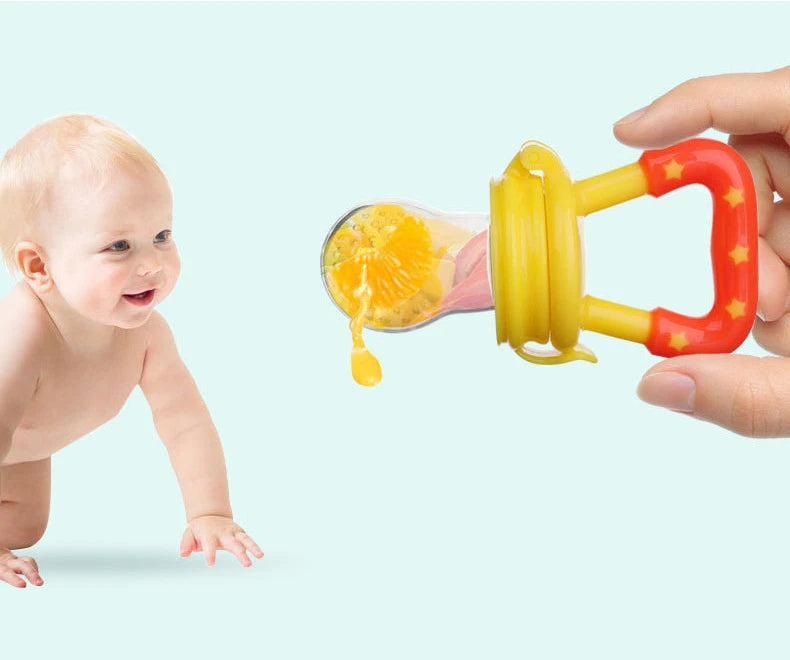 Baby Food Feeding Spoon Juice Extractor Chewing Fruit Vegetable Bite Eat Auxiliary Silicone Safe Babies Tableware Infant Bottles